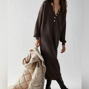 NWOT $98 Free People Hailee Sweater Midi Dress